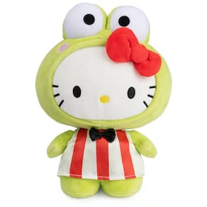 Brinquedo de pelúcia GUND Sanrio Hello Kitty Keroppi verde 9,5 polegadas