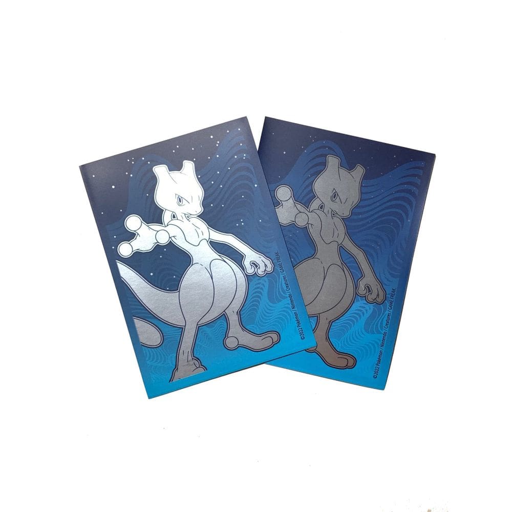 Protetor de baralho Pokémon Mewtwo Pokémon Go x65 com capa de cartas