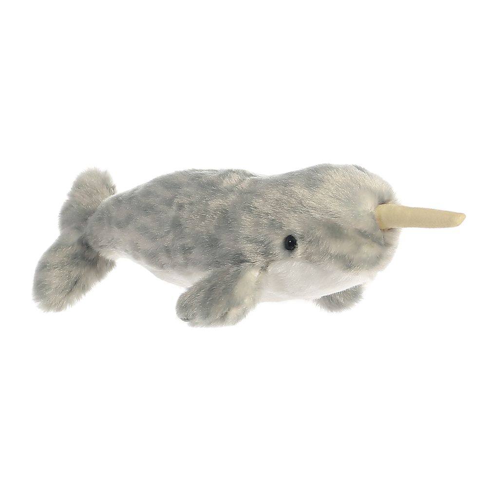 Bicho de pelúcia Aurora® Adorable Mini Flopsie™ Narwhal de 20 cm