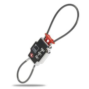 Fechadura de segurança Lewis N. Clark Triple Security 3-Dial preta