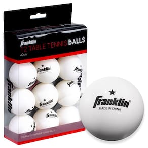 Bolas de pingue-pongue Franklin Sports, tamanho oficial, 40 mm, pacote com 12