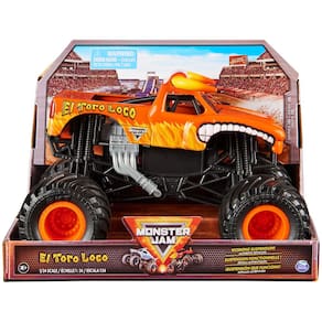 Monster Truck fundido sob pressão para colecionador Monster Jam El Toro Loco 1:24