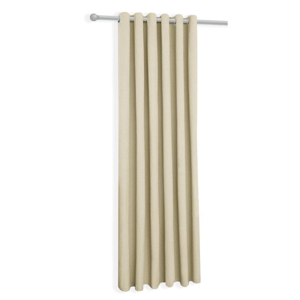 Cortina Creme/Palha Oxford De Sala/Quarto 150X180