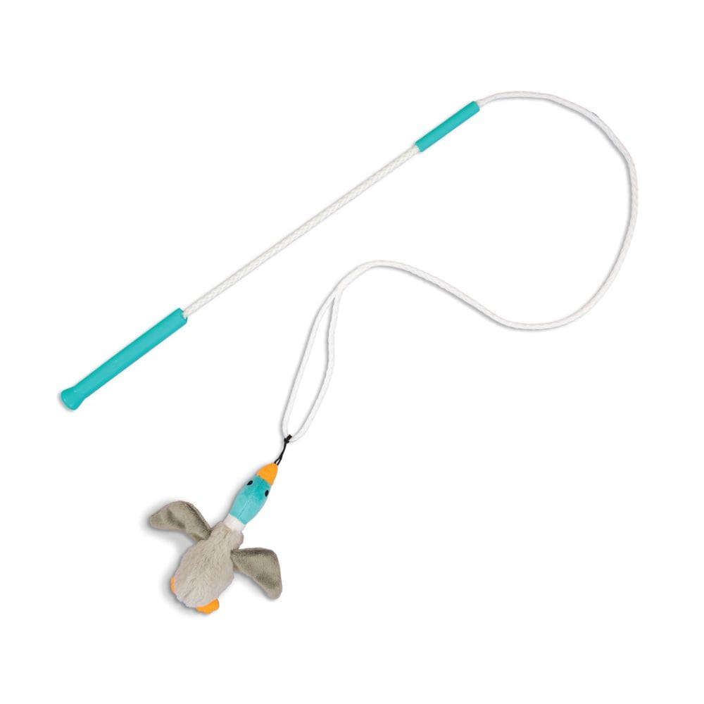 Brinquedo Dog Wand Outward Hound Tail Teaser Interativo com Squeaker