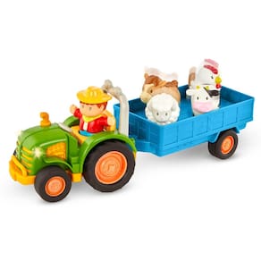 Trator Toy Farm Battat com luzes e sons para crianças maiores de 18 anos