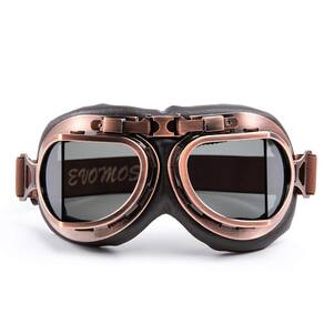 Óculos de motocicleta evomosa Vintage Pilot Style Cruiser