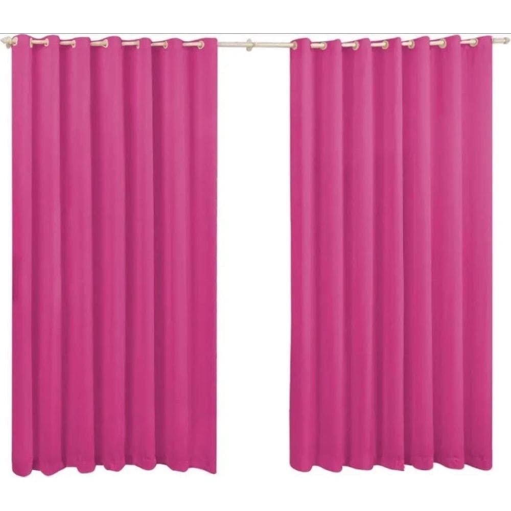 Cortina Roma 2,20X1,70 Quarto Sala Escritorio Pink