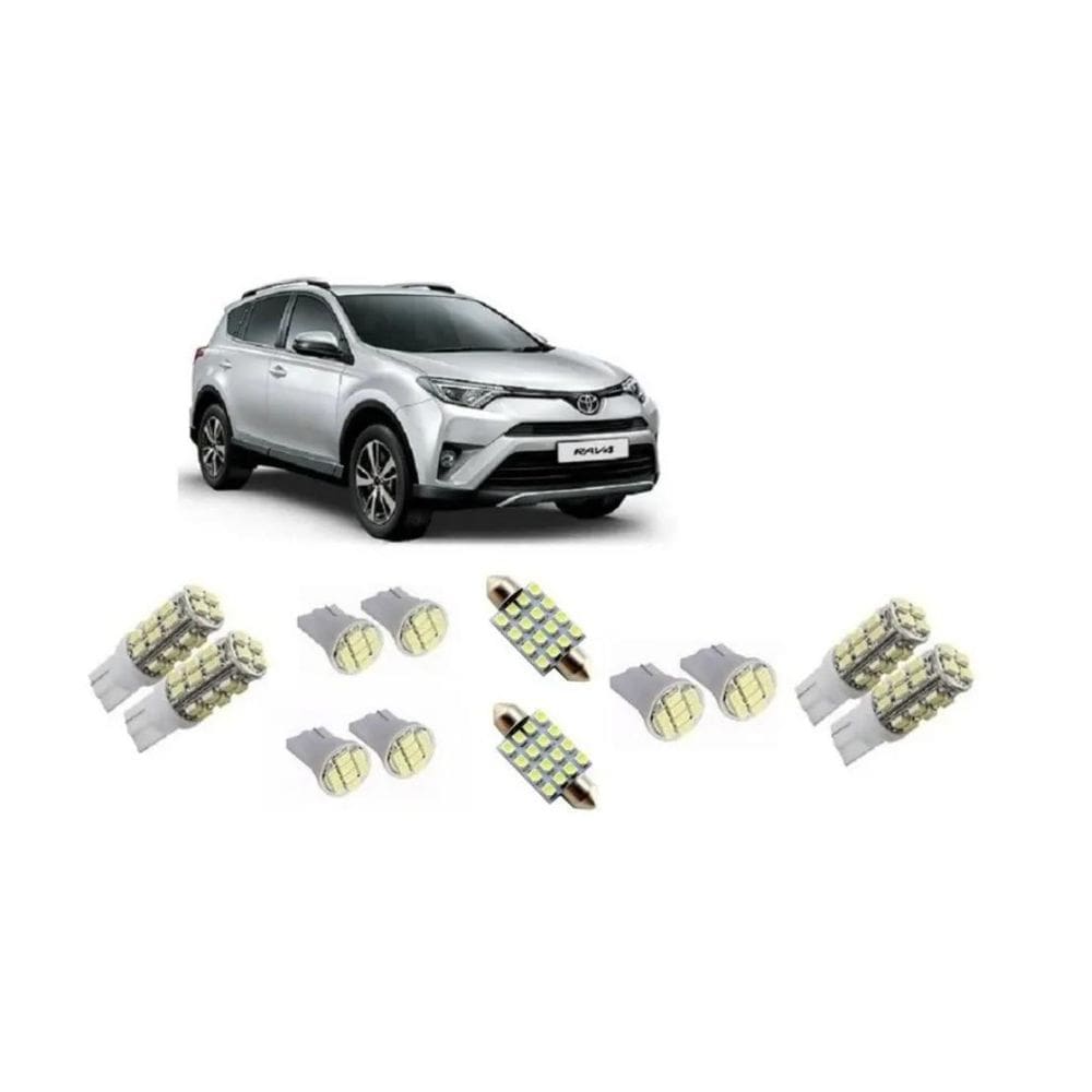 Kit Lâmpadas Led Toyota Rav4 Pingo Todos Os Anos