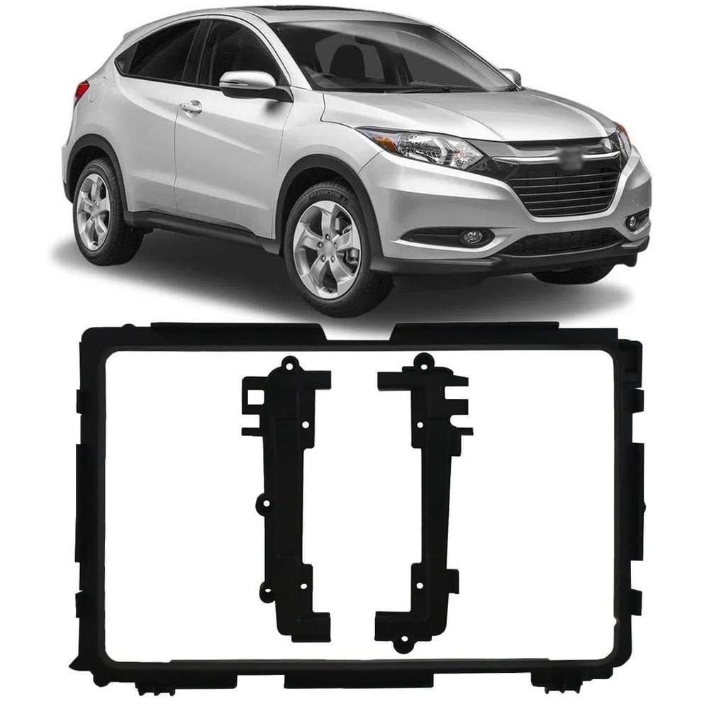 Moldura De Painel 2 Din 9 Pol Honda Hrv 2015 2016/2020