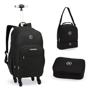 Kit Mochila, Lancheira e Estojo Escolar 360º Masculina