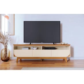 Painel Selene para TV de até 75 polegadas - Cinamomo Off White - Madetec