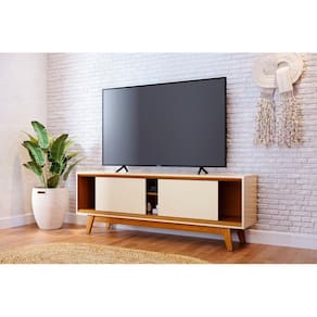 Rack Atlas para TV de até 70 polegadas - Cinamomo Off White - Madetec