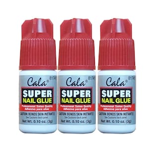 Cola para unhas Cala Super Professional Salon Quality 3 frascos