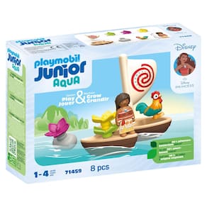 Brinquedo Playmobil Junior e Disney Moana`s Boat com 1 boneco