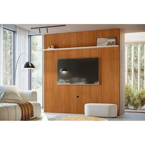Home Piso-Teto New Guaporé para TV de até 75 polegadas - Cinamomo Off White - Madetec