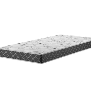 Colchão Espuma Solteiro D23 14cm 1,88m 88cm Double Face Mobi Xadrez Preto