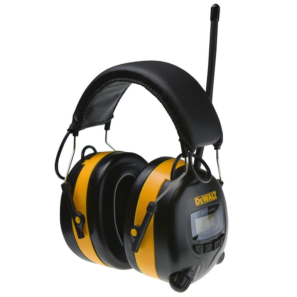 Protetor de ouvido DEWALT DPG15 AM/FM Digital Tune com conexão AUX