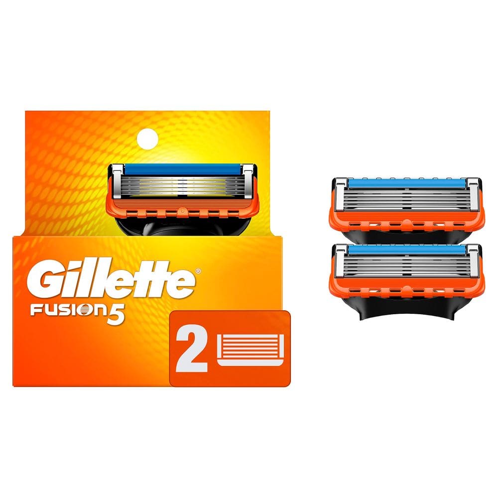 Recargas de barbear Gillette Fusion5 para homens, recargas de 2 lâminas