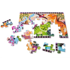 Quebra-cabeça Melissa & Doug Dinosaur Dawn 24 peças 91x61cm
