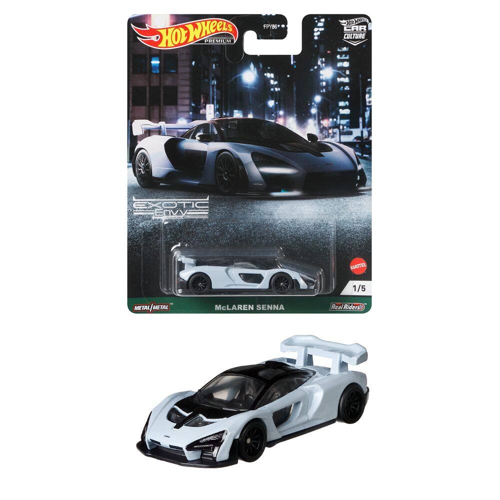 Balança Toy Car Hot Wheels Mclaren Senna 1:64 para crianças a partir de 3 anos