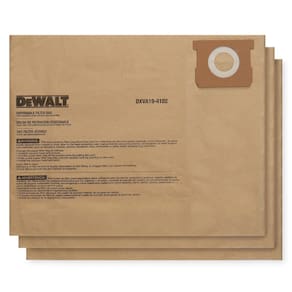Saco de pó DEWALT DXVA19-4102 para aspirador de pó 45-60L, pacote com 3
