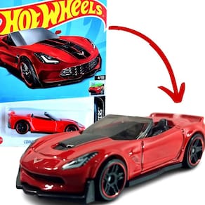 Carro fundido sob pressão Hot Wheels Corvette C7 Z06 conversível 1:64