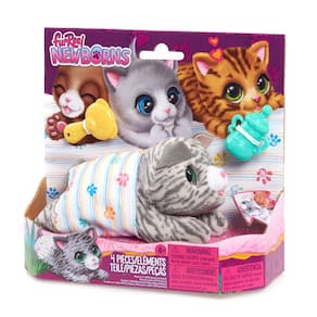 Animal de estimação interativo Just Play FurReal Newborns Kitty Kids 4+