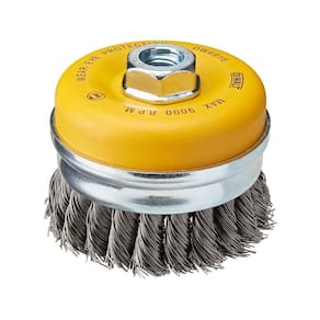Escova de copo de arame DEWALT Knotted 10cm DW4916