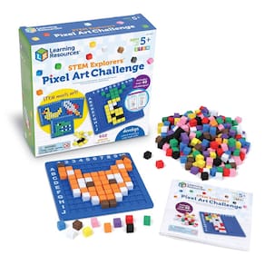 Recursos de aprendizagem de brinquedos STEM Explorers Pixel Art Challenge