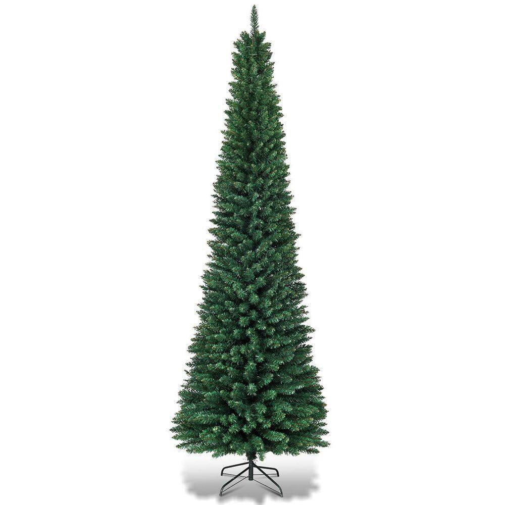 Lápis artificial Christmas Tree Giantex Green 210 cm com suporte