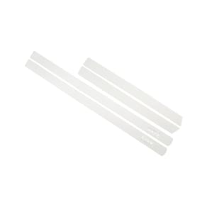 Jogo Adesivo Friso Lateral Fox Transparente com Escrita Cromado