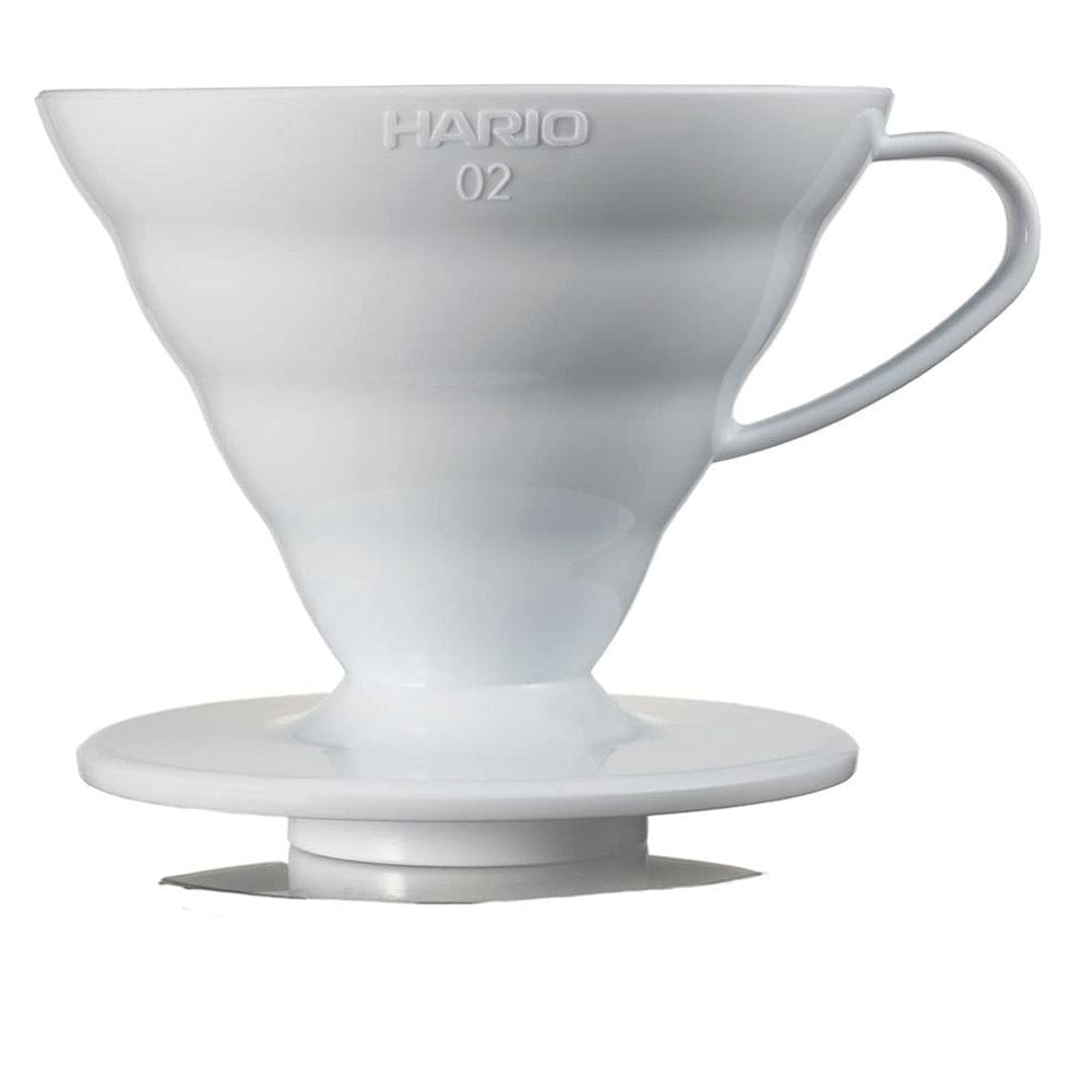 Gotejador de café HARIO V60 VDR-02-W transparente 1-4 xícaras