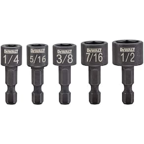 Conjunto de drivers de nozes DEWALT DWAIND-5 Compact de 5 peças