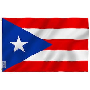 Bandeira Anley Fly Breeze Porto Rico 90x150cm Poliéster