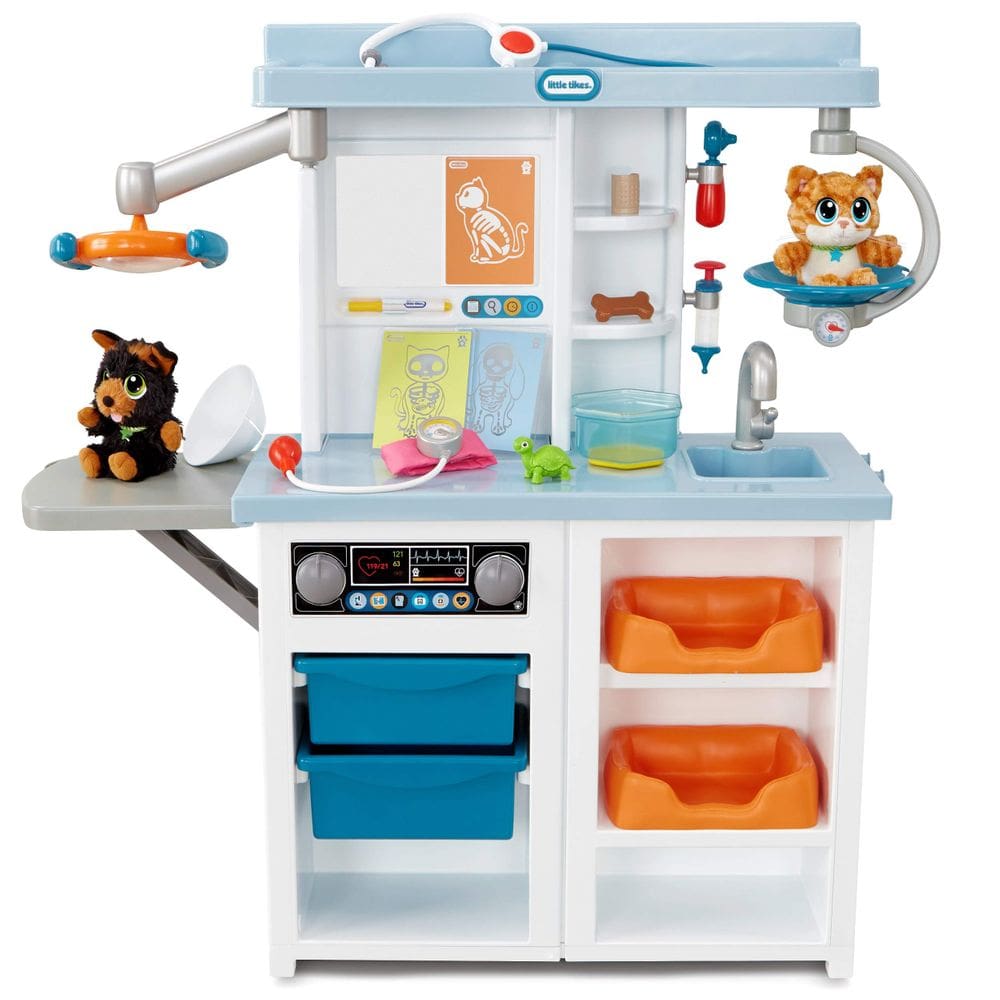 Brinquedos veterinários para crianças Little Tikes Meu primeiro exame médico para animais de estimação