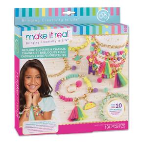 O kit de fabricação de joias Make It Real Neo-Brite Chains & Charms