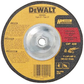 Rebolo DEWALT DW4999 7 x 1/4 x 5/8-11 para metal
