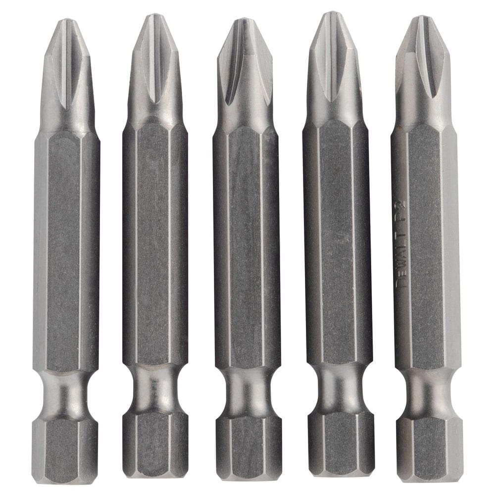 Conjunto de chaves de fenda DEWALT DW2115 #2 Phillips, pacote com 5