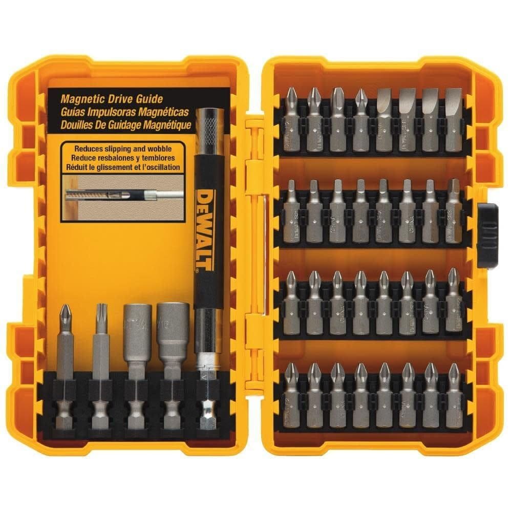 Conjunto de chaves de fenda DEWALT DW2176 de 37 peças com brocas de aço temperado