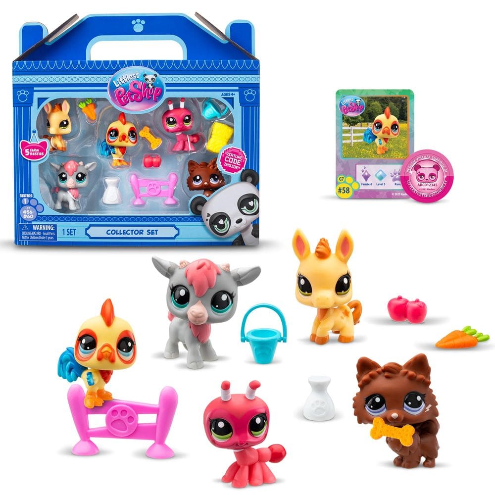 Conjunto de colecionadores Toy Littlest Pet Shop Farm Besties Gen 7