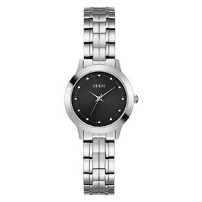 Relógio feminino GUESS U0989L9 em aço inoxidável prateado 30 m w.r.