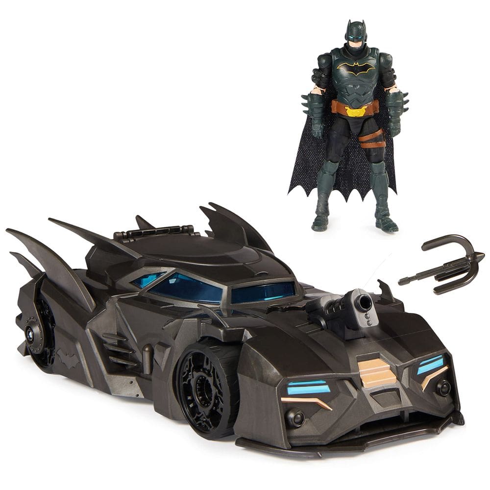 Playset DC Comics Crusader Batmobile com Batman de 10 cm e mais de 4 anos