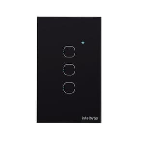 Interruptor SMART Zigbee Touch 3 Preto EZS 1003 4850049