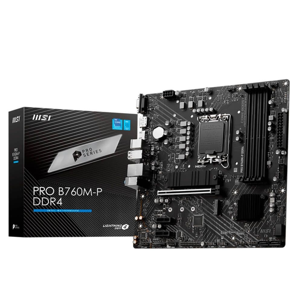 Placa Mae MSI PRO B760M-P DDR4 INTEL LGA 1700 911-7E02-001