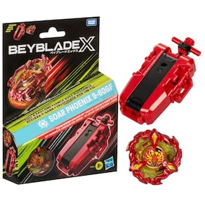 Brinquedo Beyblade BEYBLADE X Soar Phoenix 9-60GF com lançador de cordas