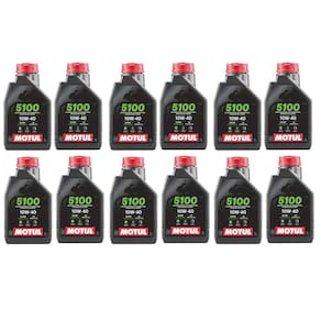 Kit Com 12x De Óleo Para Motor Moto Motul 5100 10w40 4t Road Off Road