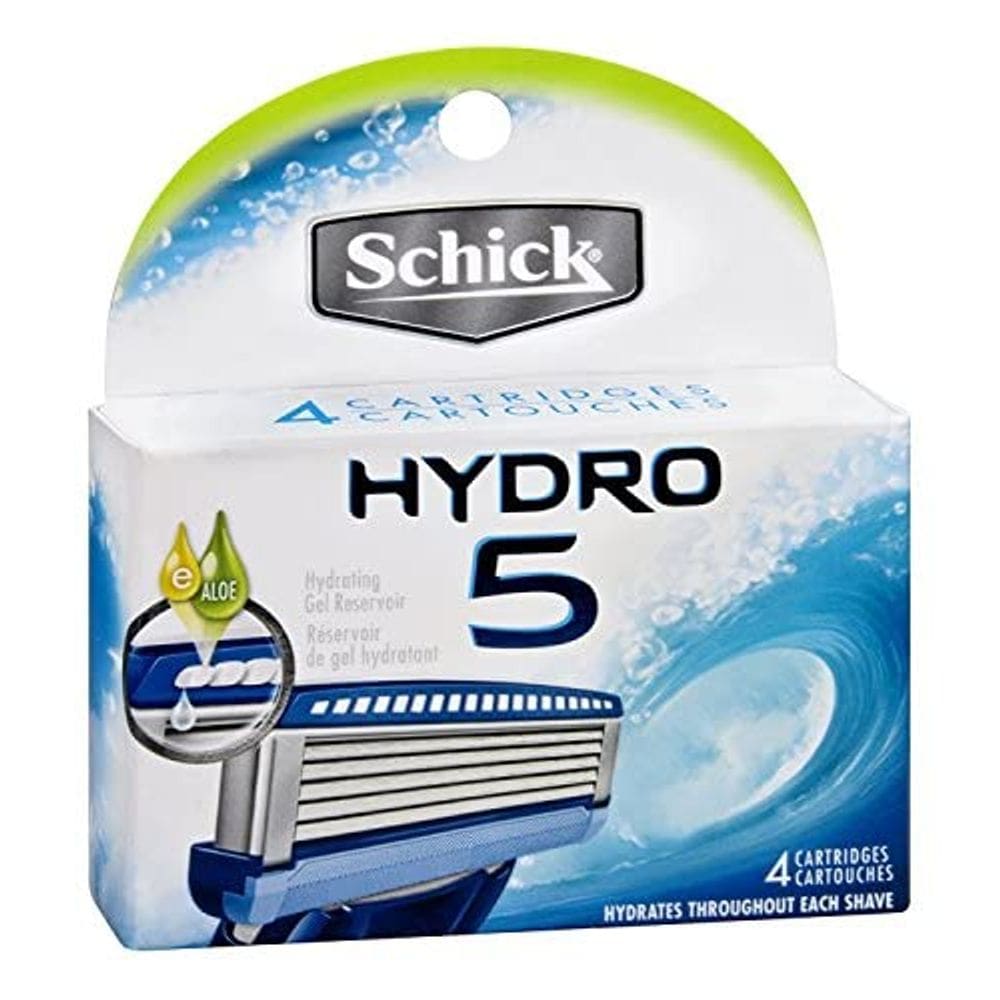 Recarga de lâmina de barbear Schick Hydro 5 para homens, 4 unidades (pacote com 3)