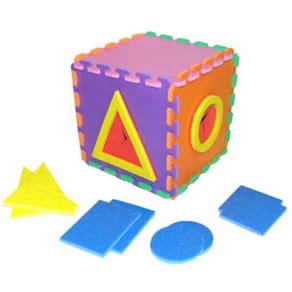 Placa Tátil Cubo Sensorial - 6 Placas - 8 Pares - 24x24cm