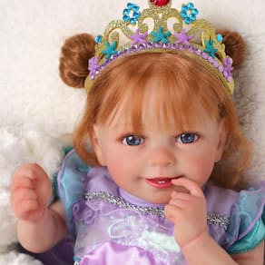 Boneca Reborn BABESIDE Doreen 50cm com acessórios completos