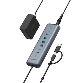 Hub USB-C Anker 11 em 1 de 10 Gbps de dados com 4 portas USB-A e 4 portas USB-C